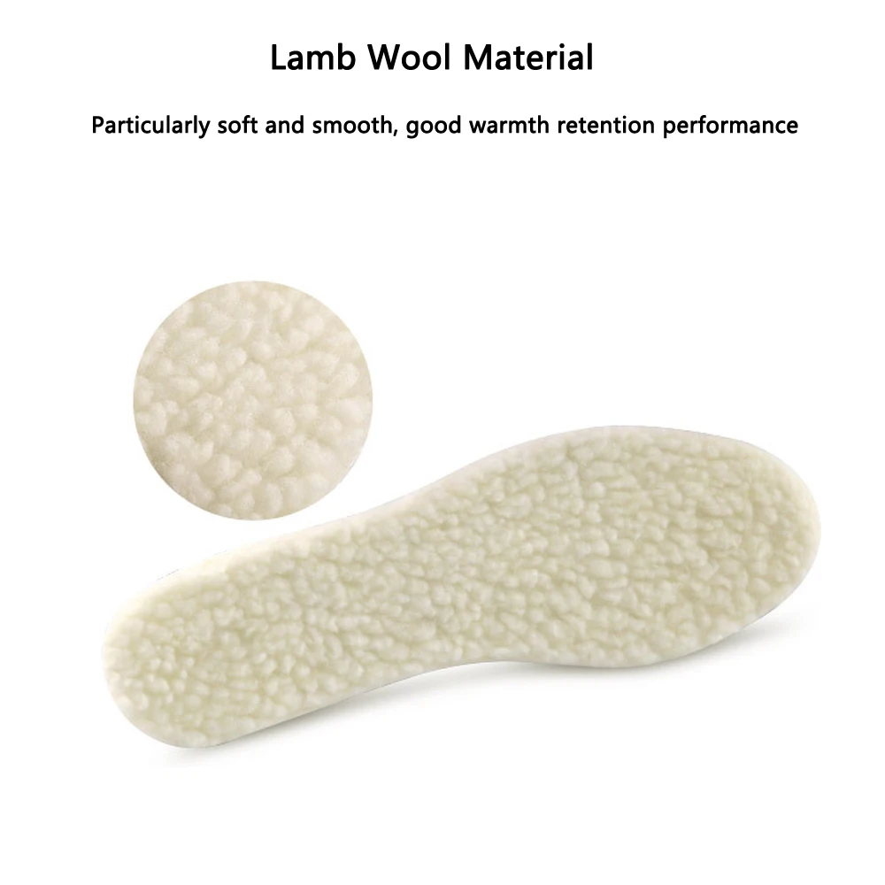 Wool Warm Heated Insoles for Kids And Adult Winter Shoes Thermal Thickened Artificial Cashmere Shoes Inserts Snow Boots Warm Pad
