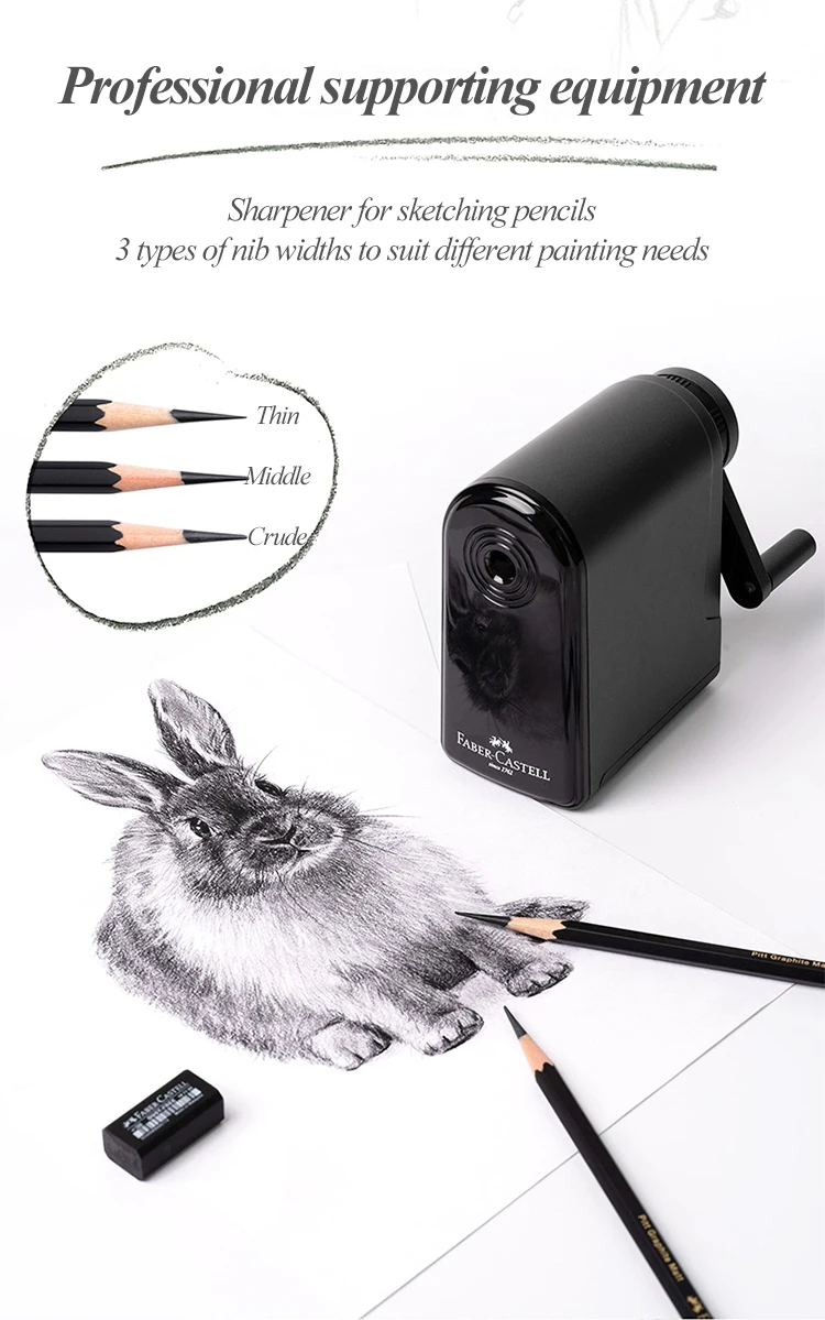 Faber-Castell Matte Sketch Pencil Art Graphite Pencils For Painting Writing Shading Sketch Black Lead Design Pencils Supplies