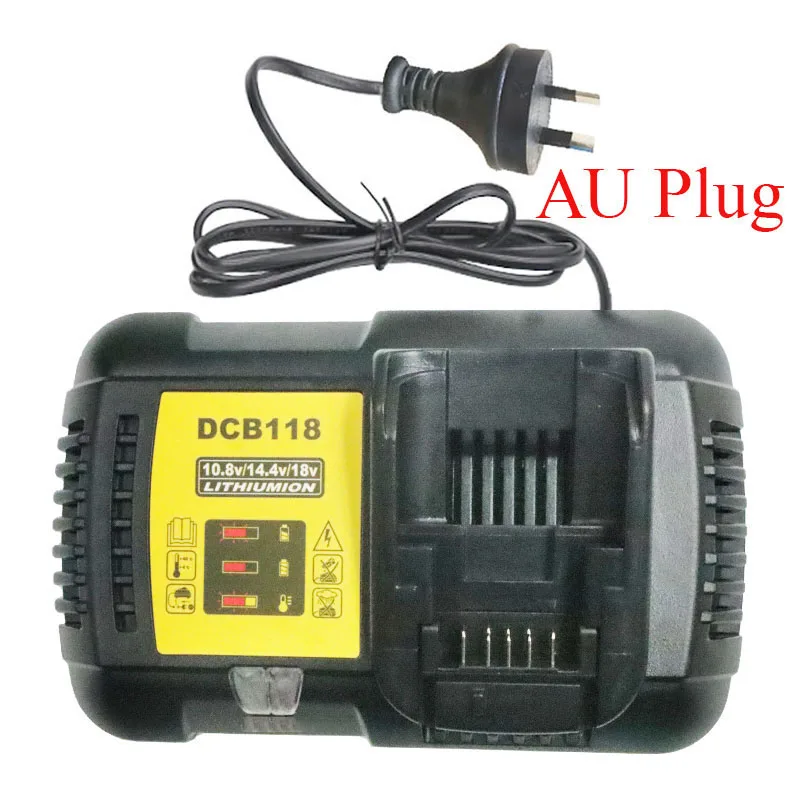 DCB118 Li-ion Battery Charger Charging 4.5A For DeWalt 10.8V 12V 14.4V 18V 20V 60V DCB101 DCB200 DCB140 DCB105 DCB112 DCB115