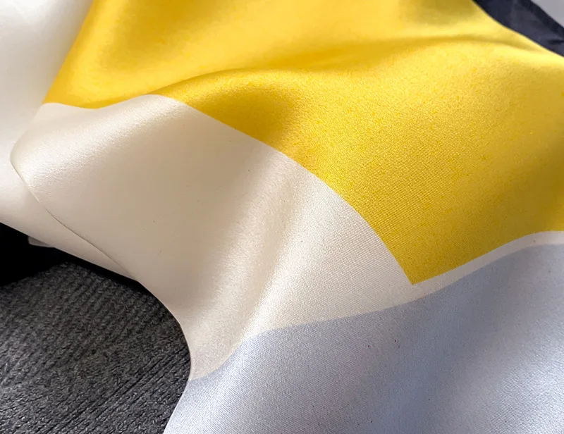 New 2027 Pashmina 100% Silk Scarf Fashion Women Summer Beach Elegant Small Scarves Shawl Poncho 53*53cm Hijab Bandana Kerchief