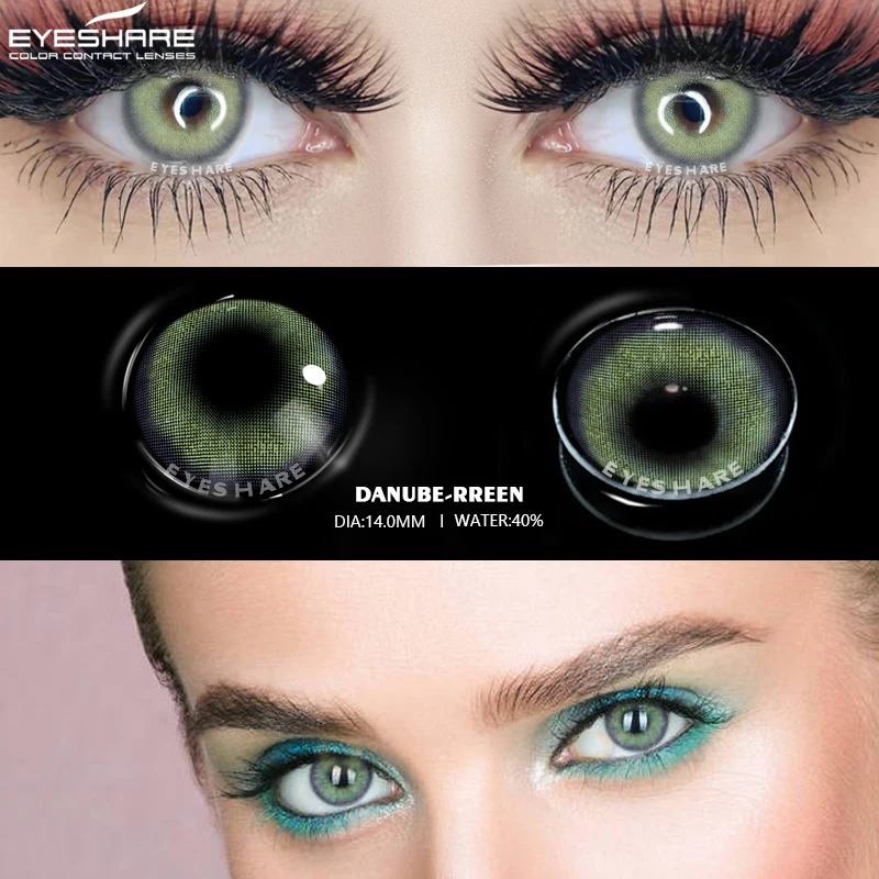 EYESHARE Color Contact Lenses for Eyes Beauty Eye Colored Lenses Black Chocolate Color Lenses Natural Contact Lens Beauty Makeup