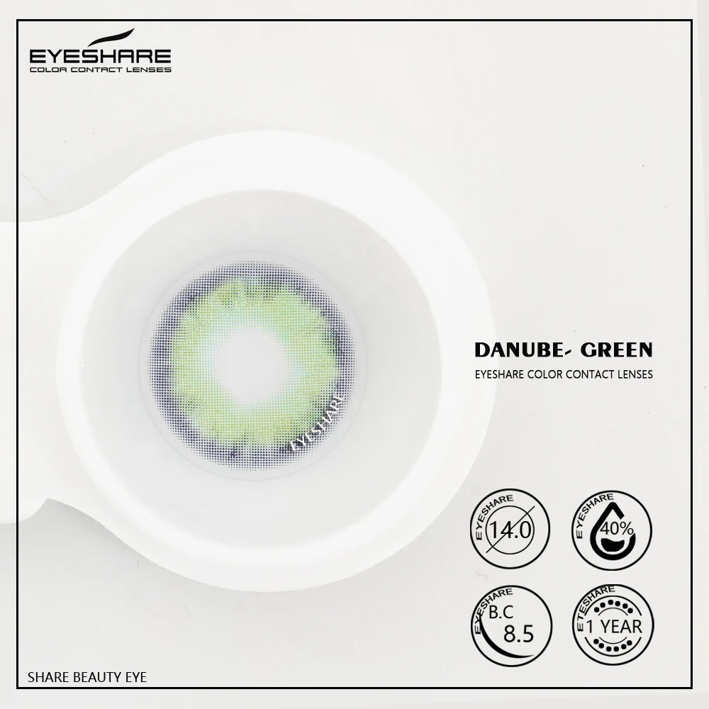 EYESHARE Color Contact Lenses for Eyes Beauty Eye Colored Lenses Black Chocolate Color Lenses Natural Contact Lens Beauty Makeup