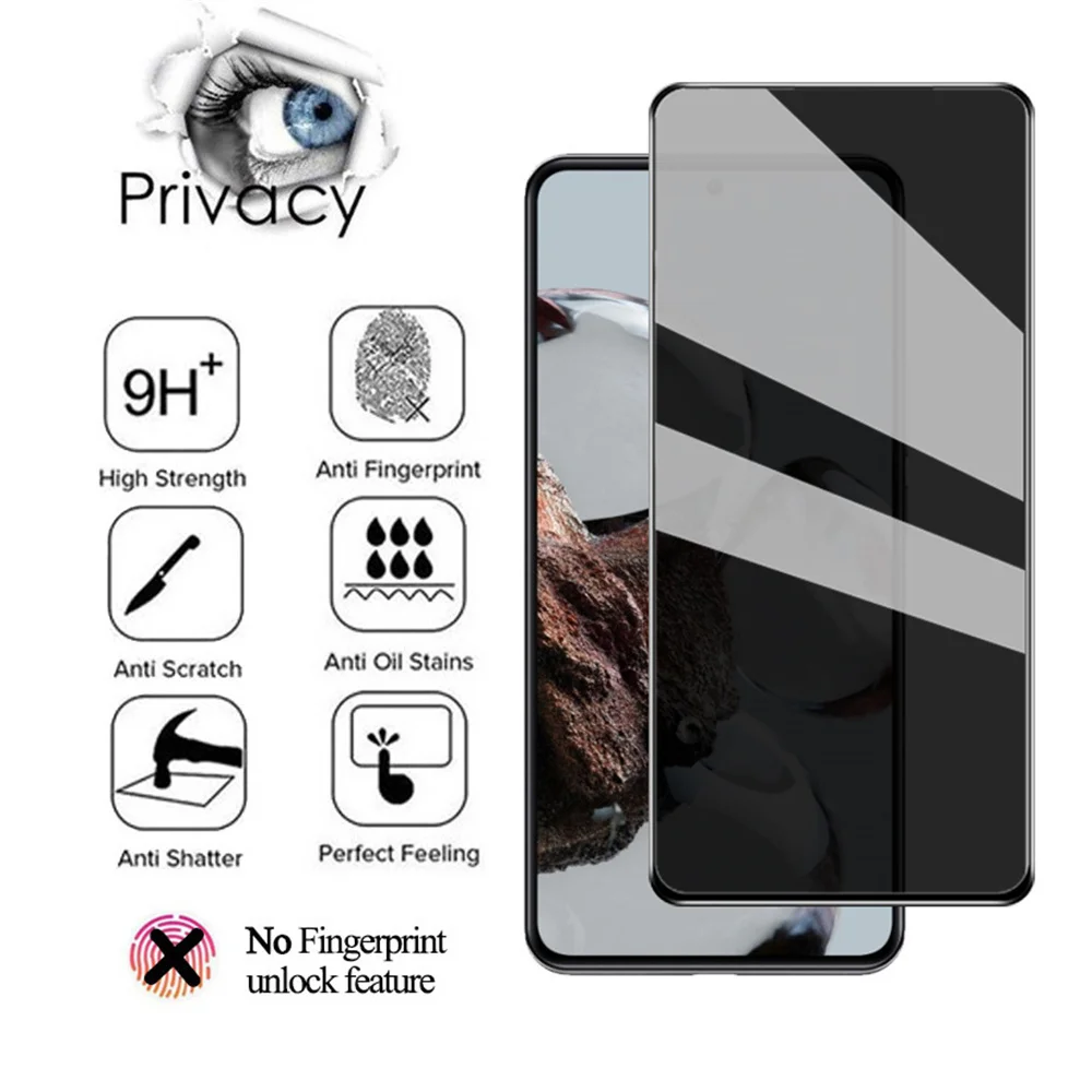 Privacy Glass For Xiaomi 14T 13T 11T 12T Pro Anti-Spy Tempered Glass Mi 11 Lite 5g NE Screen Protector Xiomi 11 T Film Smartphone Mi 11Lite 11i Mi11T Prevent Peeping Protective Glasses Mi 11T Pro 9H Glare Glass