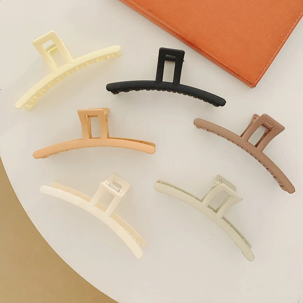 New Fashion Large Frosted Temperament Hairpin Hair Claw Barrettes for Women Girl Hair Accessories Headwear Wholesale