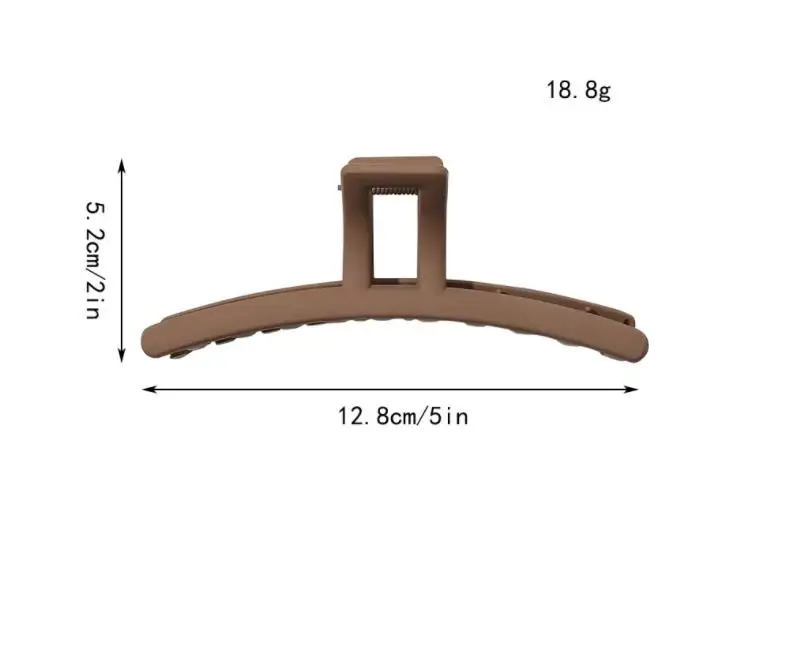 New Fashion Large Frosted Temperament Hairpin Hair Claw Barrettes for Women Girl Hair Accessories Headwear Wholesale