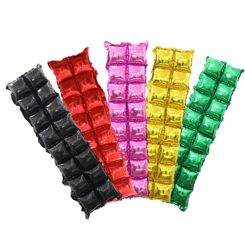4Pcs Sequin Foil Balloons for Party Decorations Gold Silver Rose Gold Double Row Square Backdrop Balloons for Birthday Decor