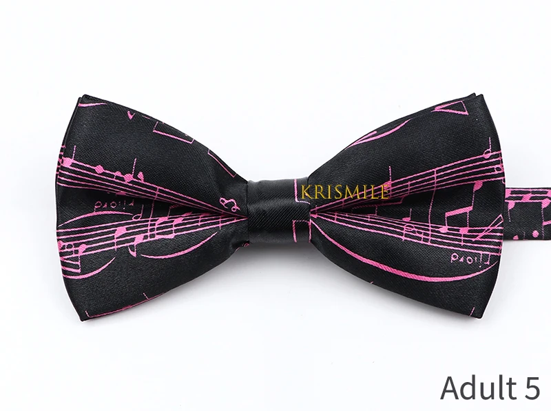 Musical Note Bow Tie Guitar Piano Stave Adult Children Bowtie Novelty Handmade Butterfly Wedding Party Men Gift Accessories