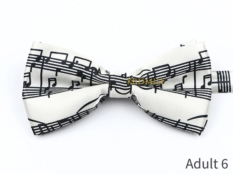 Musical Note Bow Tie Guitar Piano Stave Adult Children Bowtie Novelty Handmade Butterfly Wedding Party Men Gift Accessories