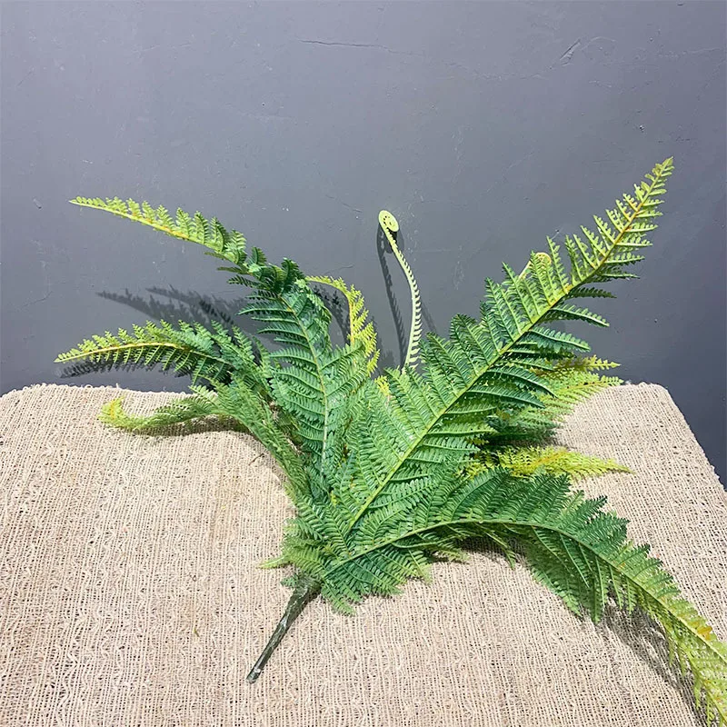 Artificial Shrubs Fake Boston Fern Plants Natural Fern Bushes UV Resistant Greenery Bunches Faux Plants Shrubs for Outdoor Decor