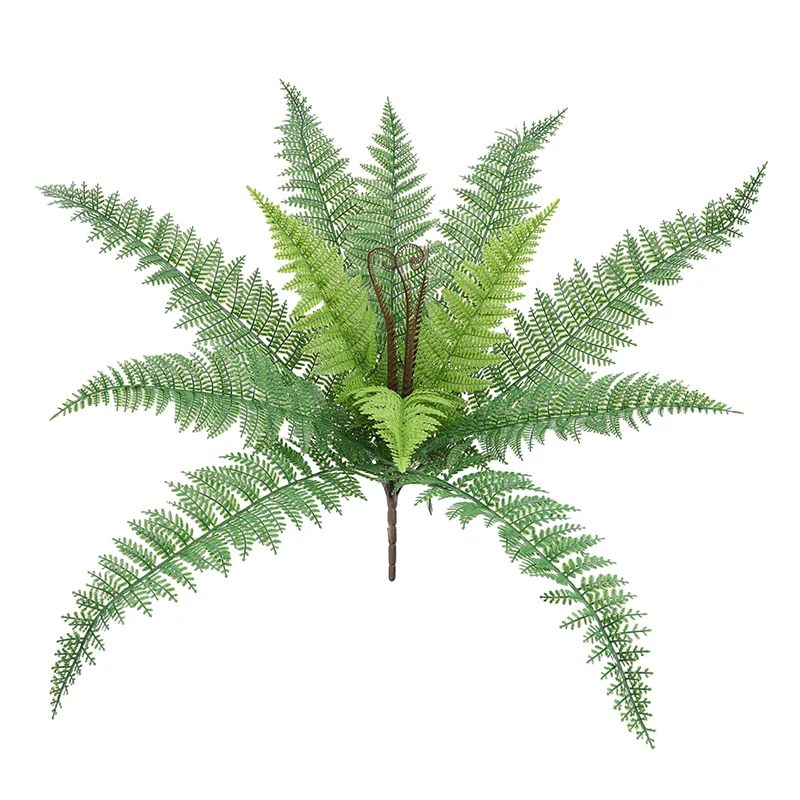 Artificial Shrubs Fake Boston Fern Plants Natural Fern Bushes UV Resistant Greenery Bunches Faux Plants Shrubs for Outdoor Decor