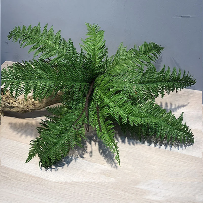 Artificial Shrubs Fake Boston Fern Plants Natural Fern Bushes UV Resistant Greenery Bunches Faux Plants Shrubs for Outdoor Decor