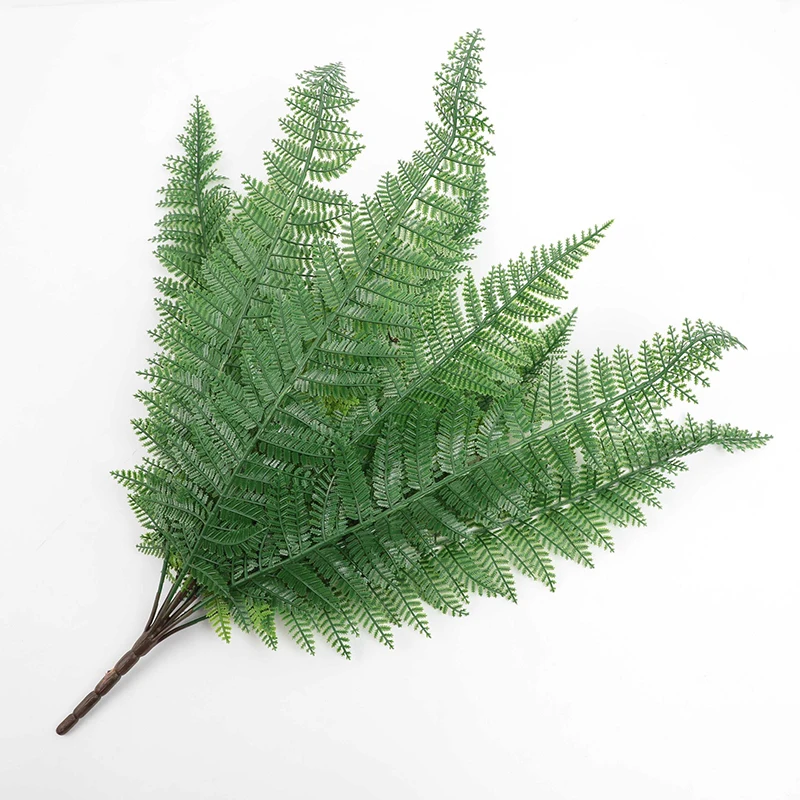 Artificial Shrubs Fake Boston Fern Plants Natural Fern Bushes UV Resistant Greenery Bunches Faux Plants Shrubs for Outdoor Decor