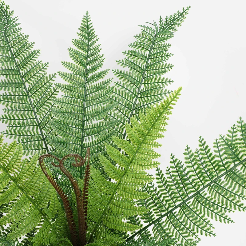 Artificial Shrubs Fake Boston Fern Plants Natural Fern Bushes UV Resistant Greenery Bunches Faux Plants Shrubs for Outdoor Decor
