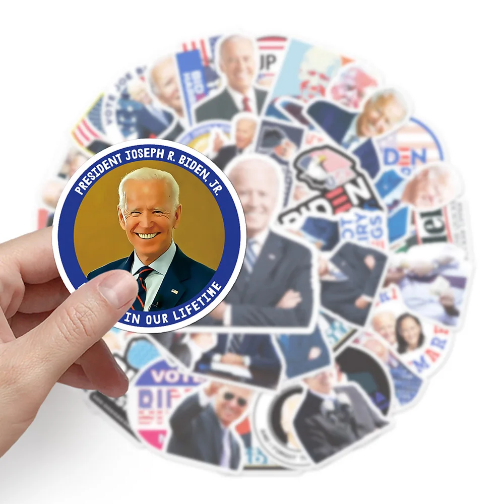 10/30/50pcs Cartoon Funny Joe Biden Harris Stickers for Laptop Guitar Luggage Skateboard Kids Sticker Decals DIY Graffiti Toy