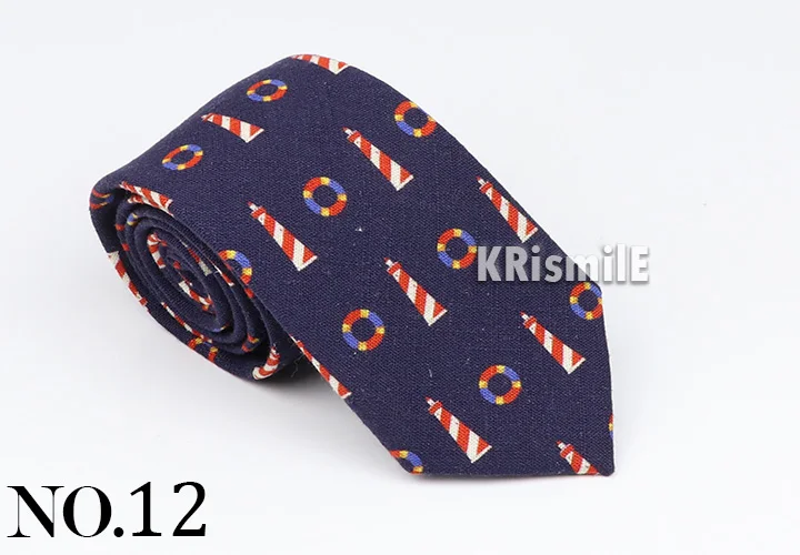 New Mens Tie Cotton Handmade Sports Bird Badge Pattern Neck Tie Novelty Casual Thick Skinny Male Cravat Daily Wear Accessory