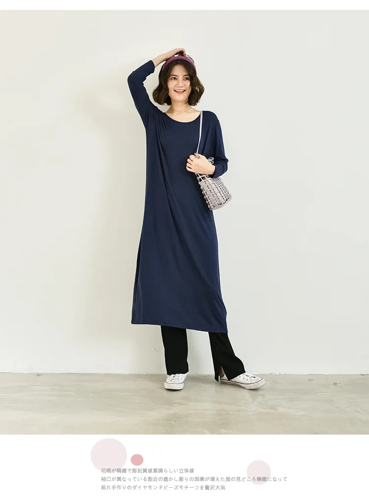 Temperament New Winter Cotton Sleepwear Night Dress Woman Spring Autumn Long Sleeve Women's Nightgowns Outside Wear Sleep Shirt