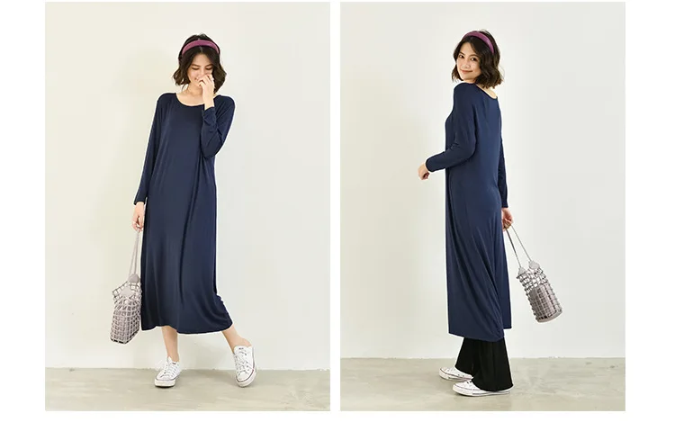 Temperament New Winter Cotton Sleepwear Night Dress Woman Spring Autumn Long Sleeve Women's Nightgowns Outside Wear Sleep Shirt