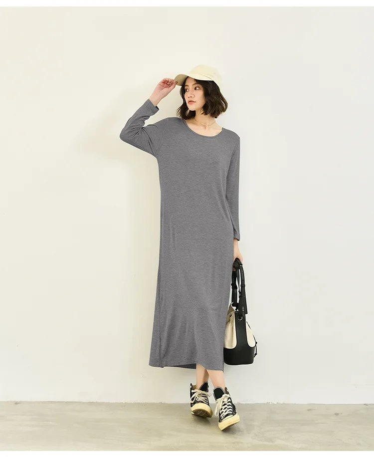 Temperament New Winter Cotton Sleepwear Night Dress Woman Spring Autumn Long Sleeve Women's Nightgowns Outside Wear Sleep Shirt