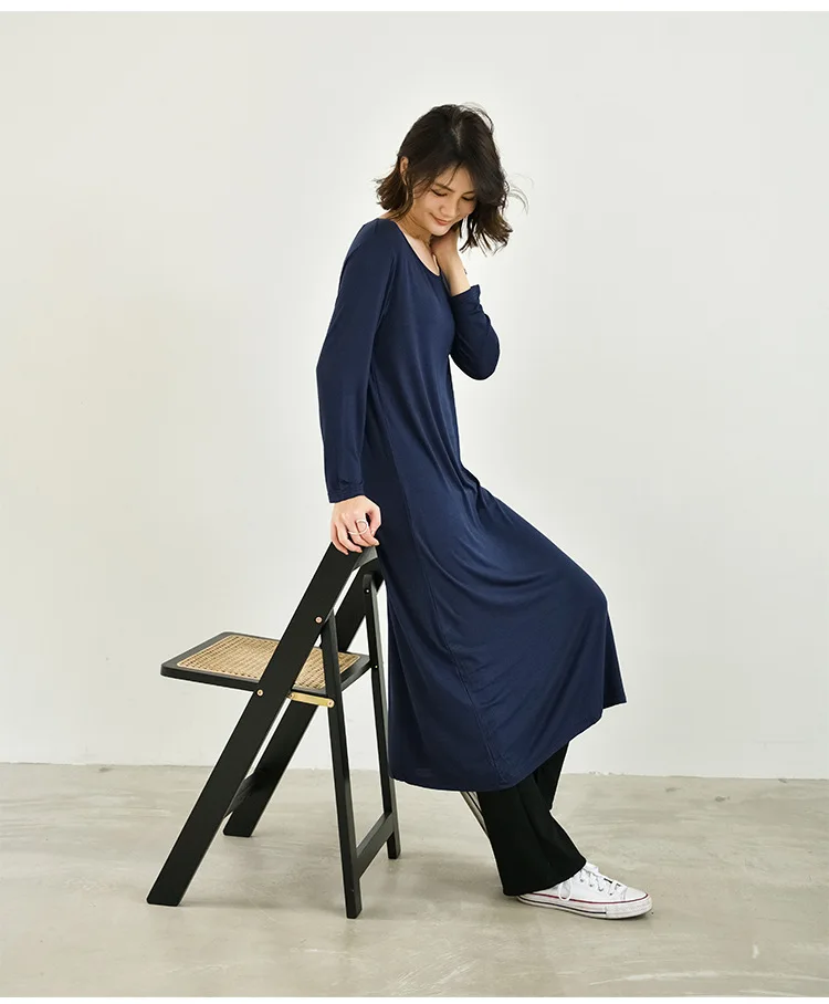 Temperament New Winter Cotton Sleepwear Night Dress Woman Spring Autumn Long Sleeve Women's Nightgowns Outside Wear Sleep Shirt