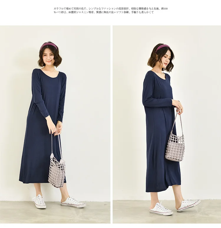 Temperament New Winter Cotton Sleepwear Night Dress Woman Spring Autumn Long Sleeve Women's Nightgowns Outside Wear Sleep Shirt