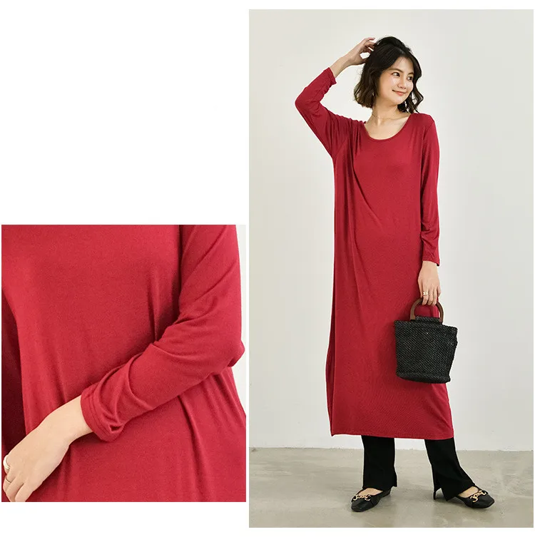 Temperament New Winter Cotton Sleepwear Night Dress Woman Spring Autumn Long Sleeve Women's Nightgowns Outside Wear Sleep Shirt