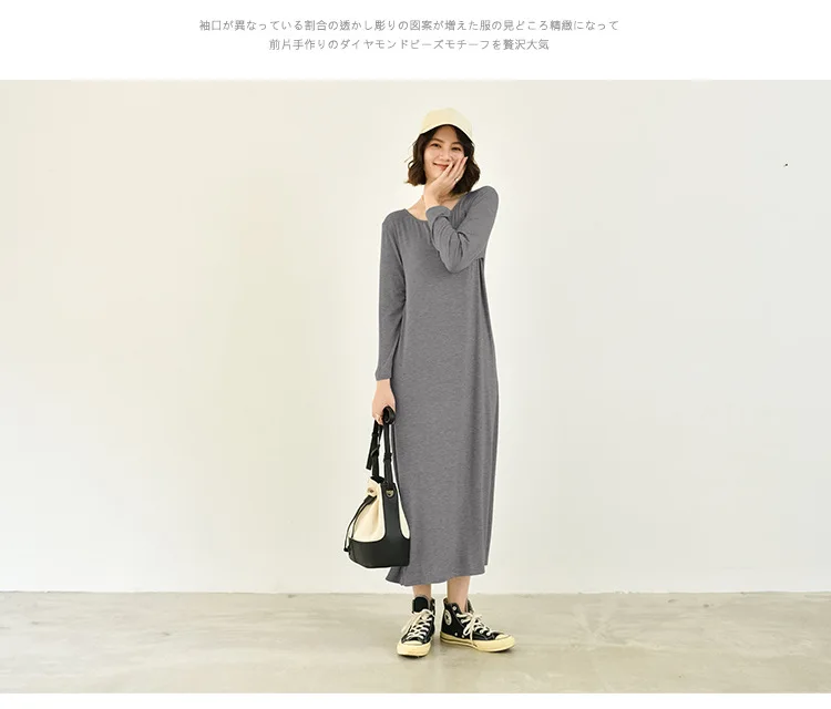Temperament New Winter Cotton Sleepwear Night Dress Woman Spring Autumn Long Sleeve Women's Nightgowns Outside Wear Sleep Shirt