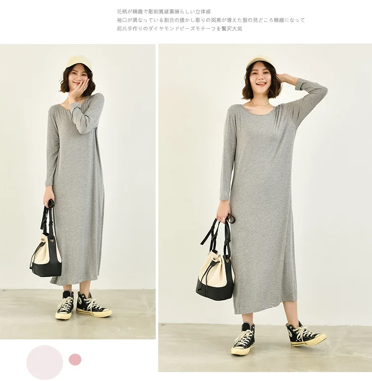 Temperament New Winter Cotton Sleepwear Night Dress Woman Spring Autumn Long Sleeve Women's Nightgowns Outside Wear Sleep Shirt