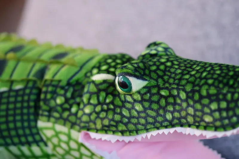 105-195cm Giant Stuffed Animal Real Life Alligator Plush Toy Simulation Crocodile Dolls Kawaii Pillow for Boys Xmas Gifts