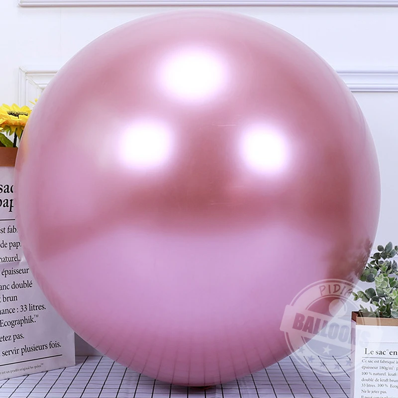 25pcs 5/10/12inch Metallic Balloons Birthday Party Decoration Wedding Background Layout Gold Silver Blue Pink Chrome Balloon