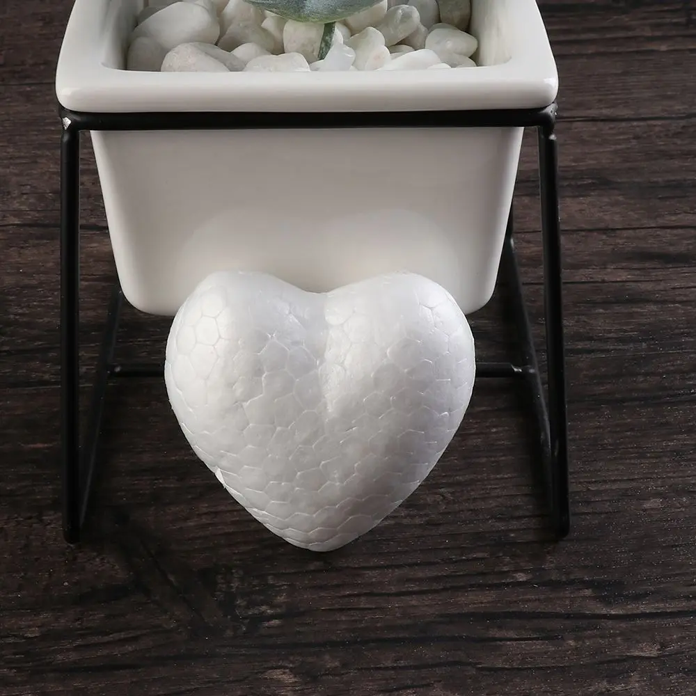 4/6/8.5/10/15cm New Heart Foam Mould White Craft Balls Modelling Polystyrene Wedding Decor DIY Ball Toys Party Decor
