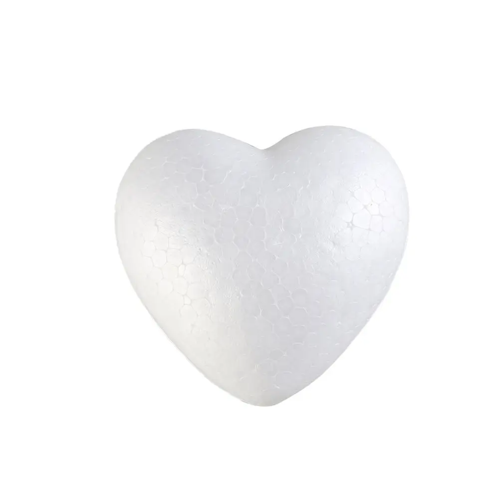 4/6/8.5/10/15cm New Heart Foam Mould White Craft Balls Modelling Polystyrene Wedding Decor DIY Ball Toys Party Decor
