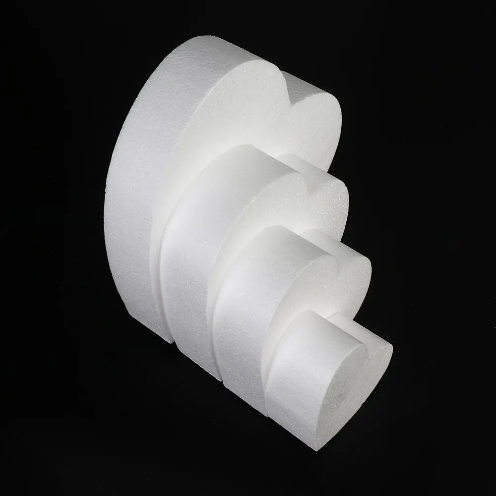 4/6/8.5/10/15cm New Heart Foam Mould White Craft Balls Modelling Polystyrene Wedding Decor DIY Ball Toys Party Decor