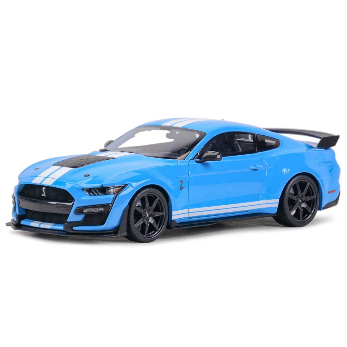 Maisto 1:18 2020 Mustang Shelby GT500 Ford Blue Sports Car Static Die Cast Vehicles Collectible Model Car Toys