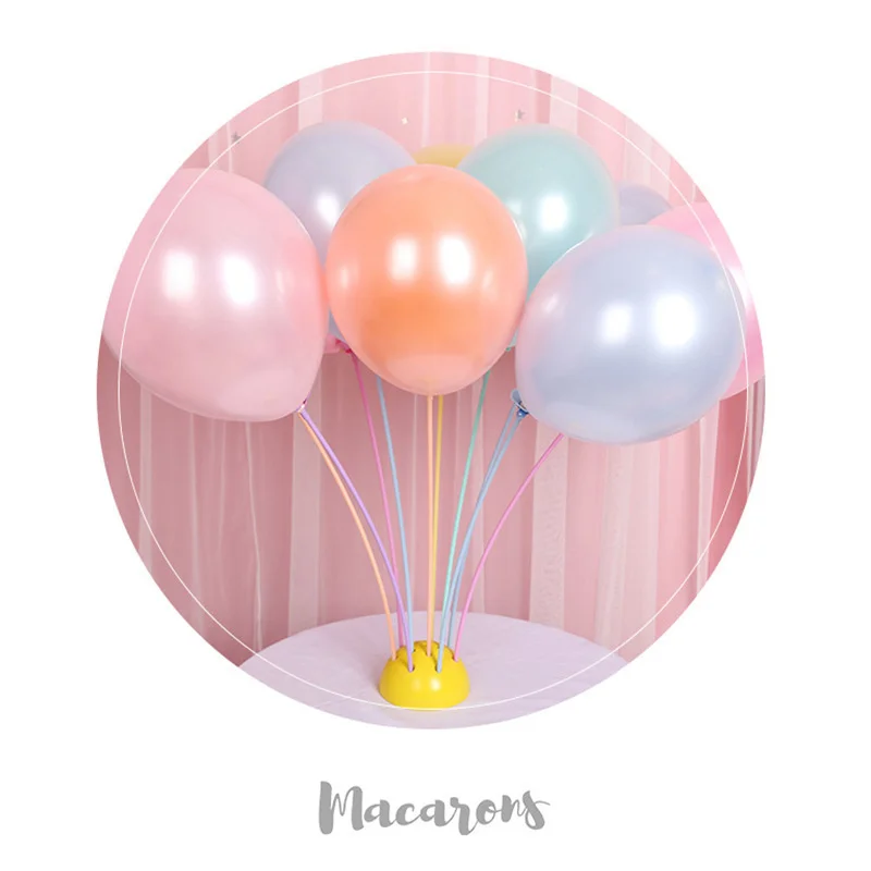 10-30pcs 42cm Balloon Stick With Cup White/Gold/Sliver/Macaron Color Holder Wedding Birthday Party Decor Latex Balls Accessories