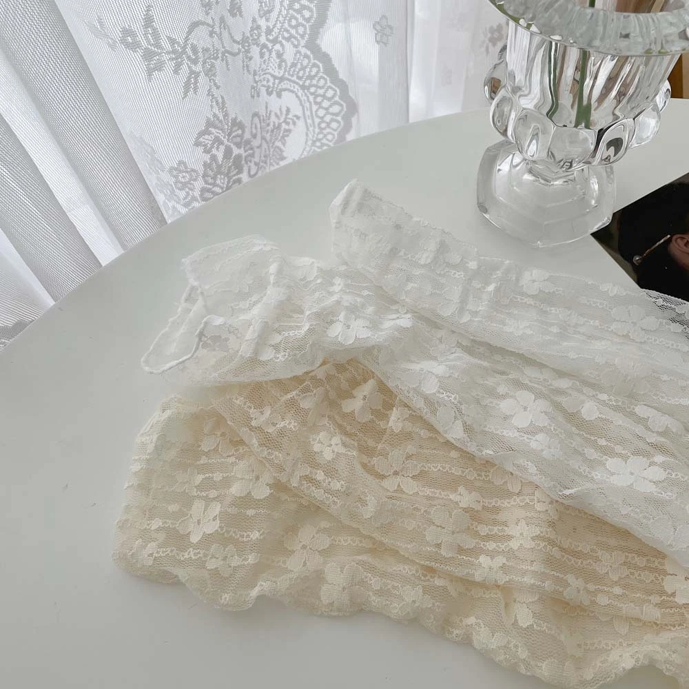 Girls' Fashion Summer Hollow Out Soft Fresh Lace Flower Chic Socks Ladies Breathable Mesh Thin Sokken Dropship