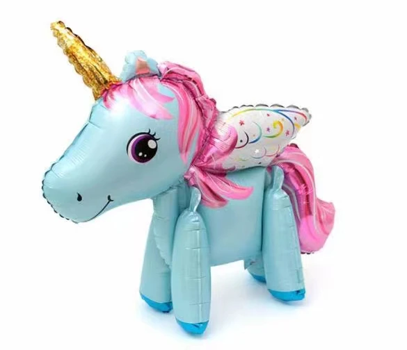 Self Standing Unicorn Balloons Birthday Decorations for Girls Unicorn Mylar Balloon Party Decorations Children's Day Decorations