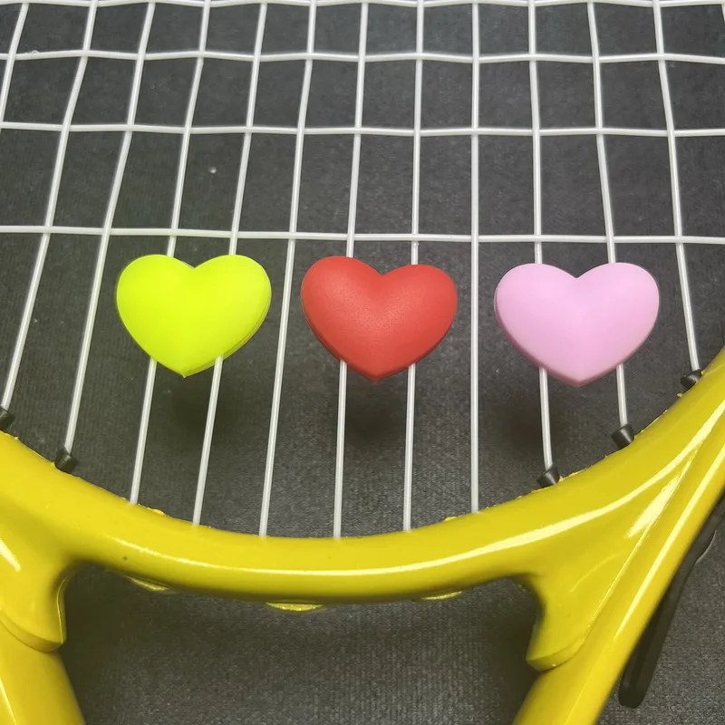 5/10 Pcs/Lot Tennis Vibration Dampeners Heart Shape Tennis Racket Anti Vibration Animal Tennis Racquet Damper Tennis Accessories
