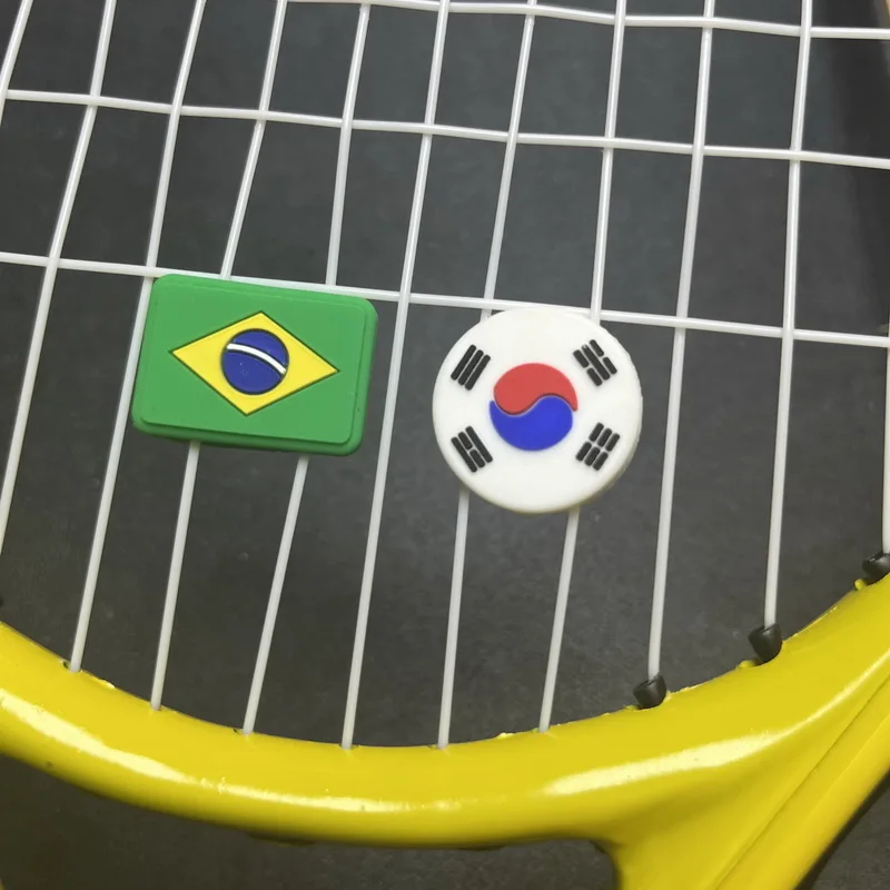 5/10 Pcs/Lot Tennis Vibration Dampeners Heart Shape Tennis Racket Anti Vibration Animal Tennis Racquet Damper Tennis Accessories