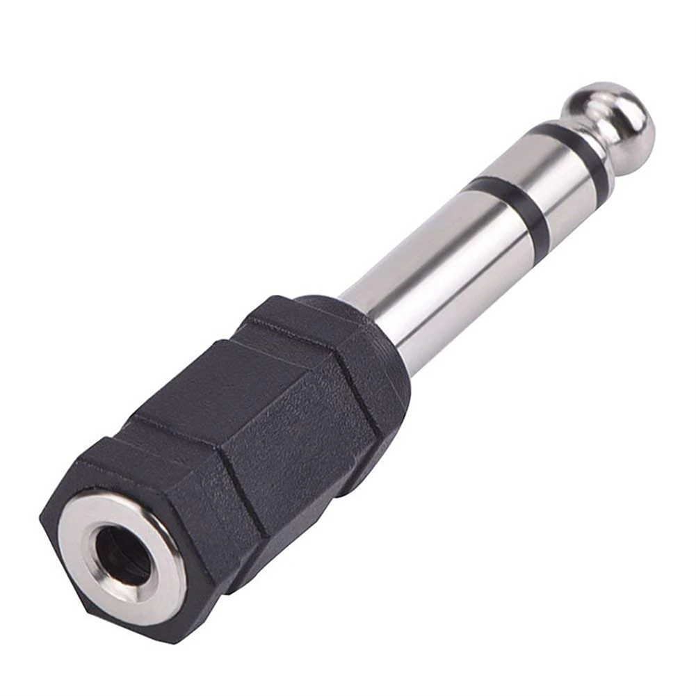 3.5mm Female To 6.35mm Male Stereo Headphone Audio Adaptor Microphone Connector Stereo Headphone Adaptor Converter Instrument