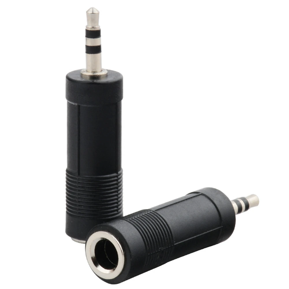 3.5mm Female To 6.35mm Male Stereo Headphone Audio Adaptor Microphone Connector Stereo Headphone Adaptor Converter Instrument