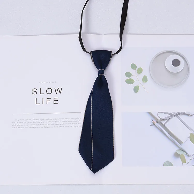 Hand-made Black Ribbon Bow Tie for Women Fashion Crystal Shirt Blouse Bowknot School Student Shirt Business Clothing Accessories