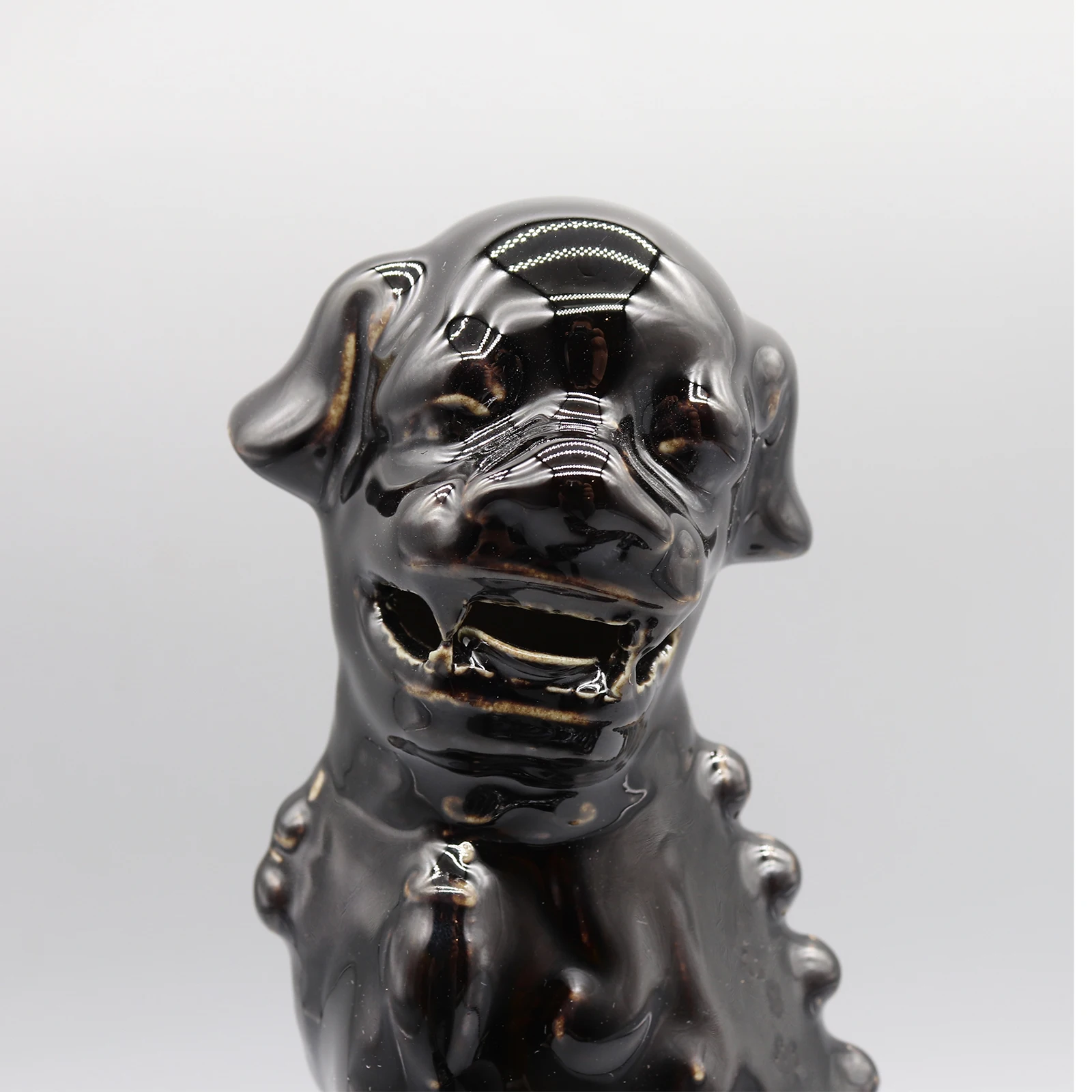 Pair of Foo Dogs, Fu Dogs, Buddha Dogs, Chinese Guardian Lions, Ceramic Sculpture, Home Decoration