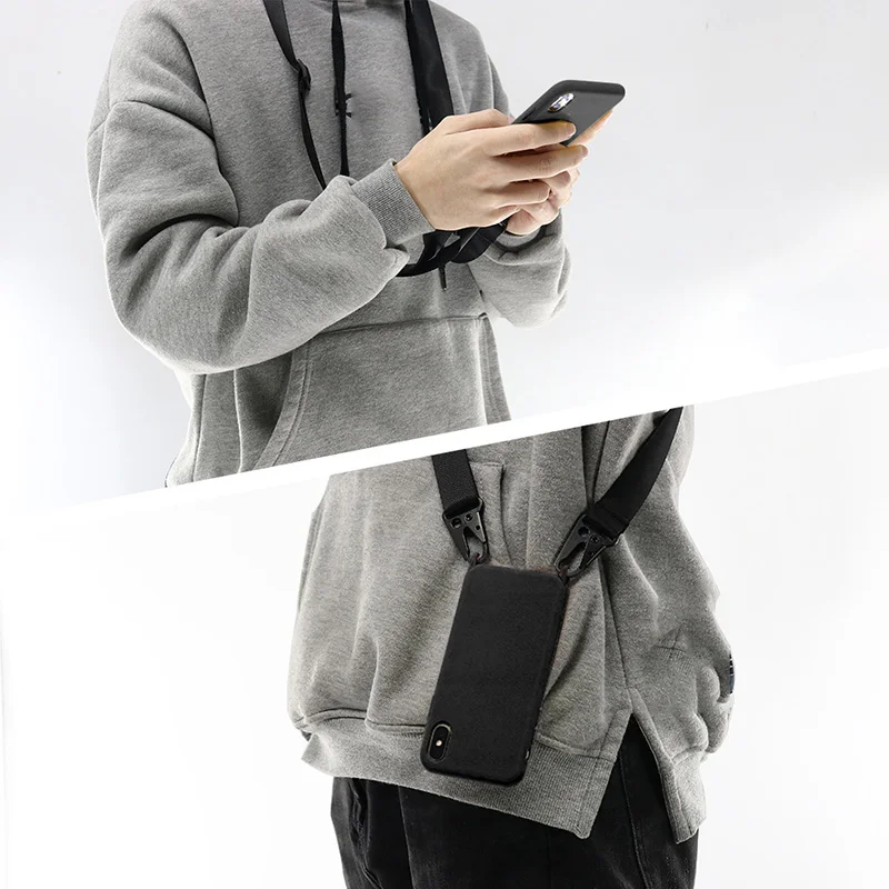 Luxury Adjustable 1.6M Crossbody Shoulder Lanyard For Necklace Phone Case Polyester Rope For Mobile Phone Cover
