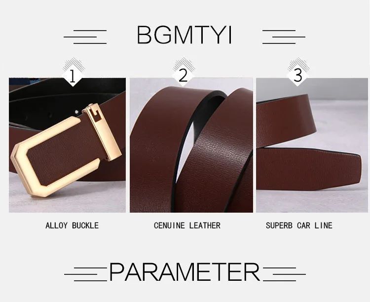 Men Belts Genuine Leather Bussines Fashion Designer Belt Luxury Casual Brand Waistband High Quality Belts for Men Strap HQ239