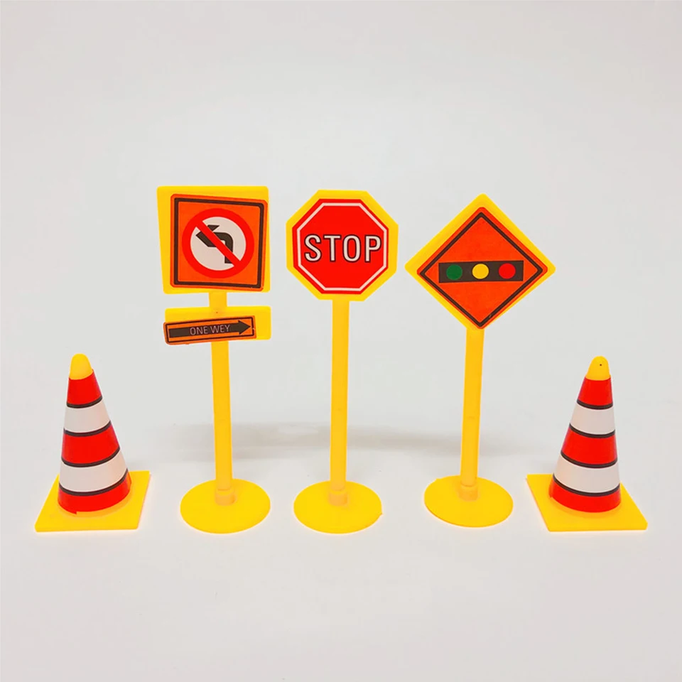 1set Construction Cake Topper Multi Type Excavator Bulldozer Toppers for Boy's Birthday Party Cake Decorations DIY Cake Supply