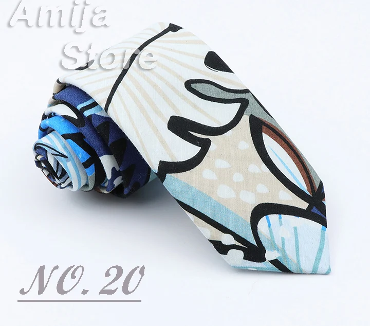Brand New Floral Print Tie For Men Women Skinny Cotton Necktie For Wedding Casual Man's Neckties Classic Suits Flower Cravat