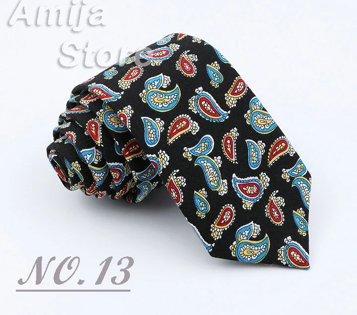 Brand New Floral Print Tie For Men Women Skinny Cotton Necktie For Wedding Casual Man's Neckties Classic Suits Flower Cravat