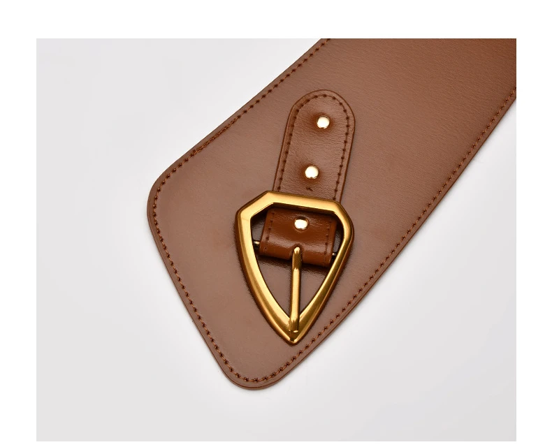 Hot Sale Women Genuine Leather Waistbands Waist Seal Fashion Metal Pin Buckles Belts Strap Personality Female Wide Soft Belt
