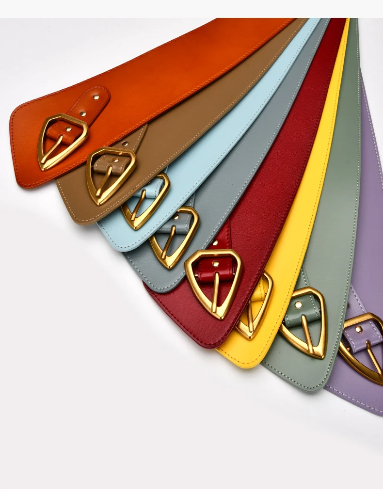 Hot Sale Women Genuine Leather Waistbands Waist Seal Fashion Metal Pin Buckles Belts Strap Personality Female Wide Soft Belt