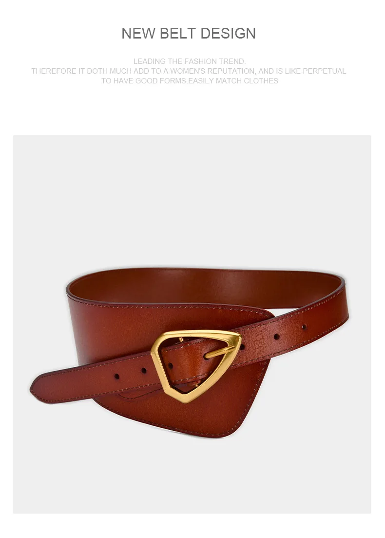 Hot Sale Women Genuine Leather Waistbands Waist Seal Fashion Metal Pin Buckles Belts Strap Personality Female Wide Soft Belt
